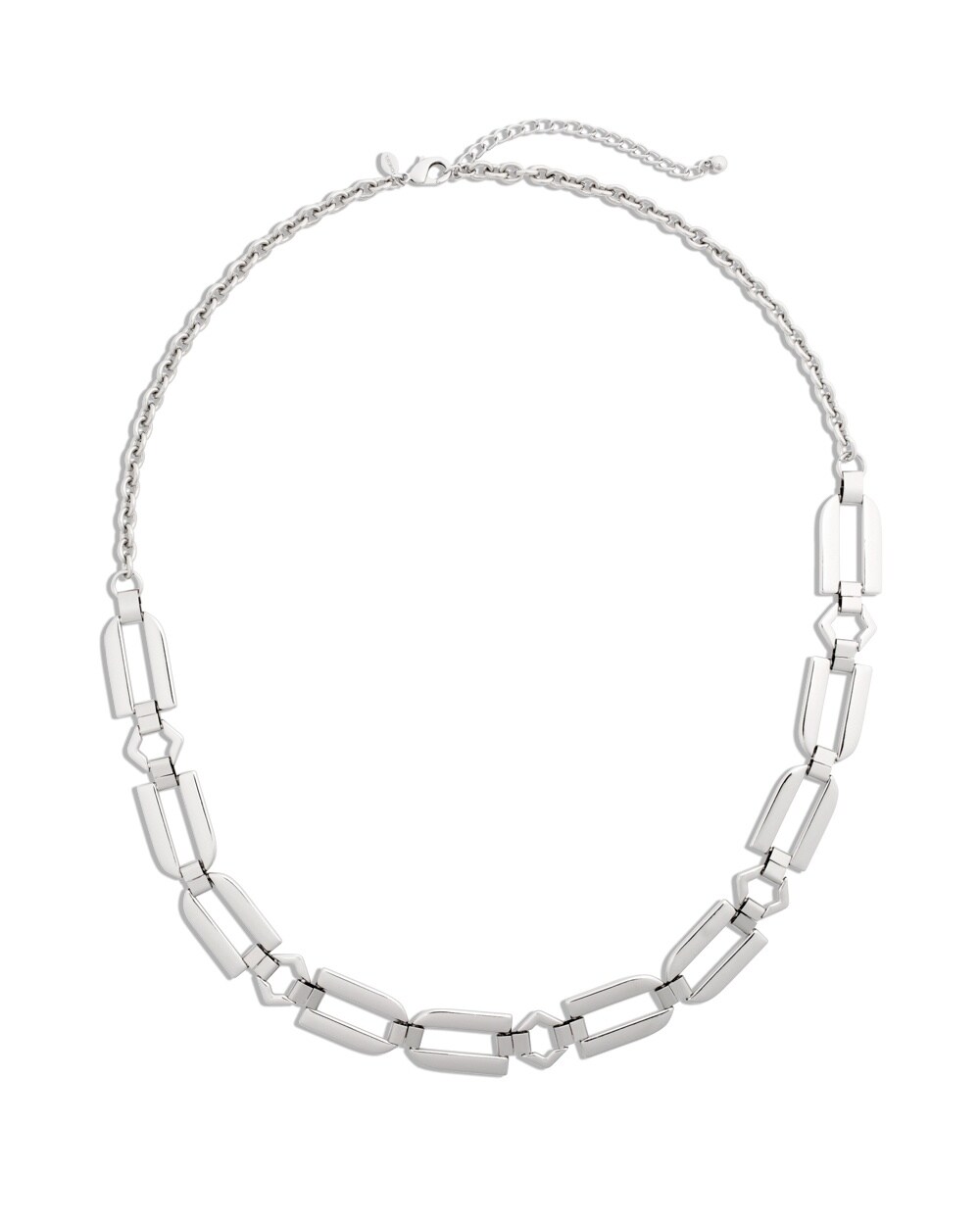 Tyra Silver-Tone Architectural Necklace