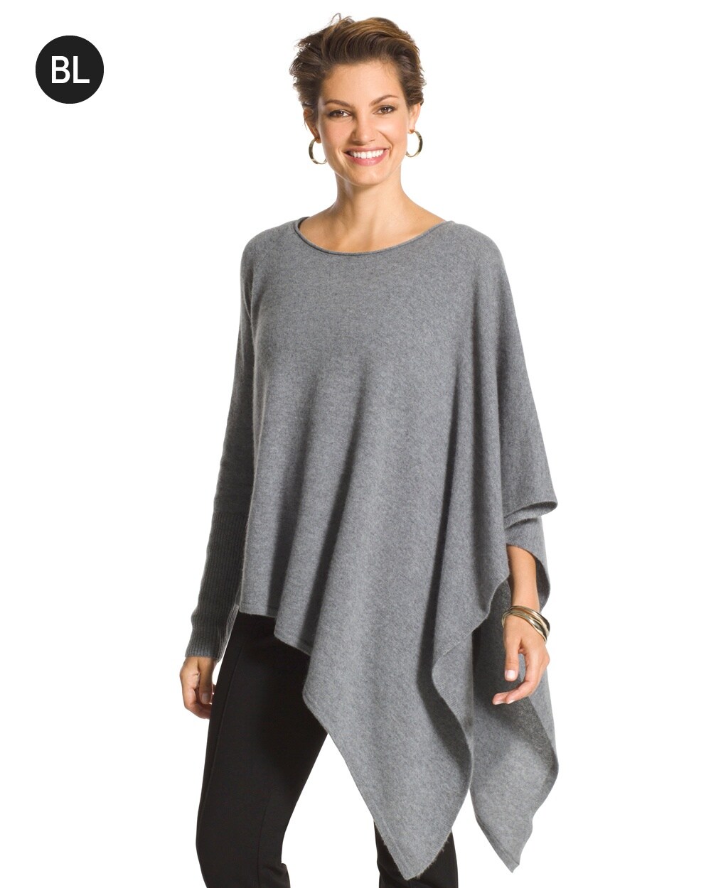 Black Label Asymmetrical Cashmere Sweater