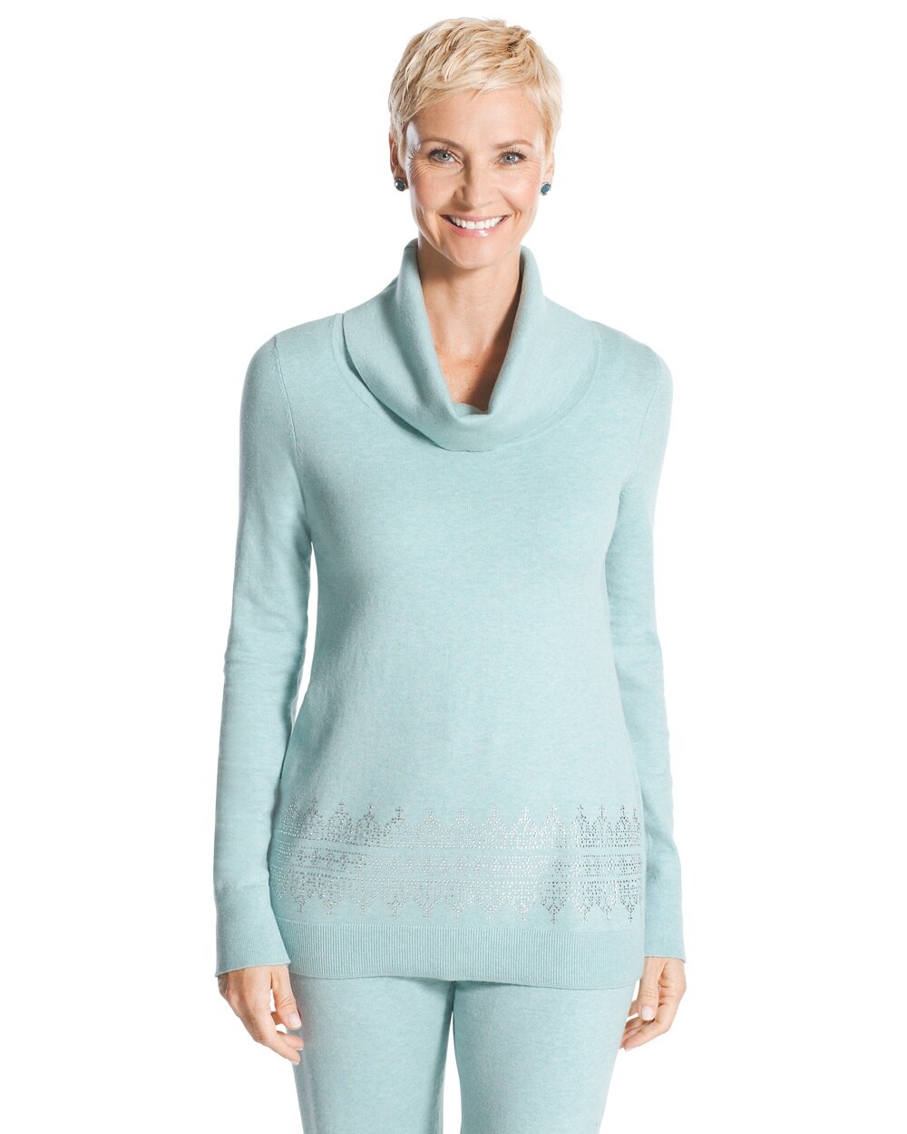 Zenergy Embellished Cotton Cashmere Sweater