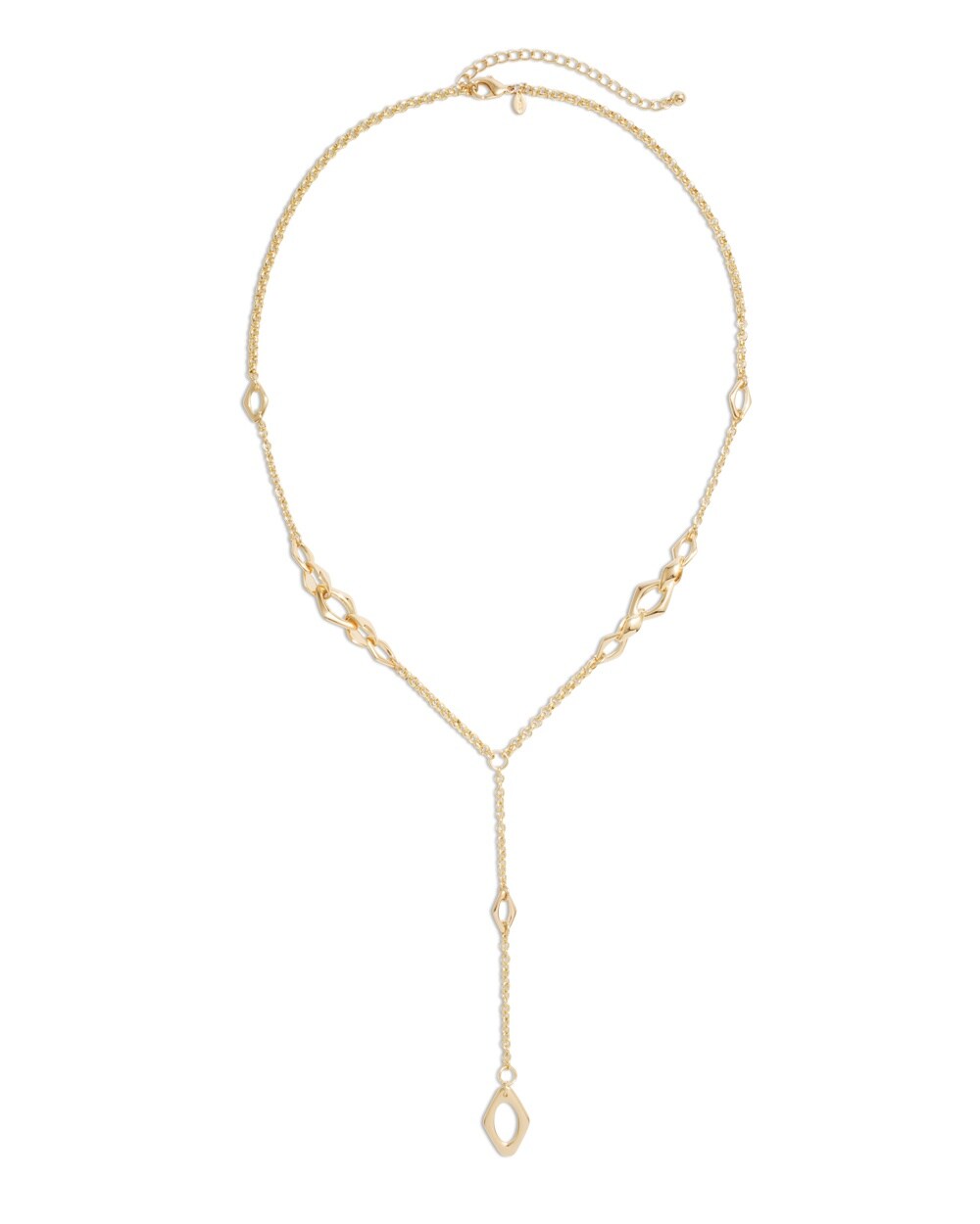 Devin Diamond-Shaped Link Necklace