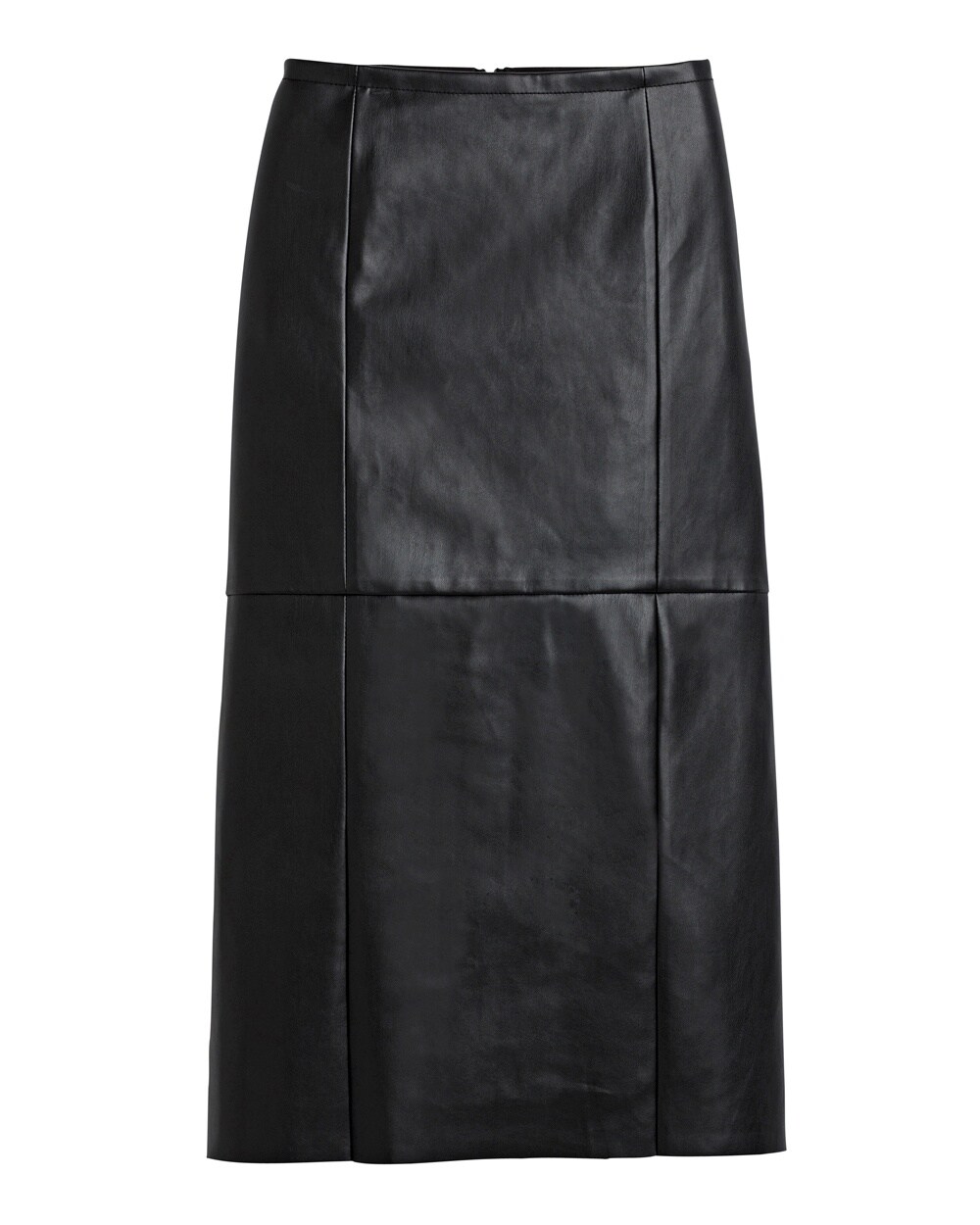 Faux-Leather Midi Skirt - Chicos