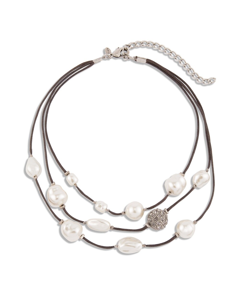 Hetti Tiered Faux-Pearl Necklace