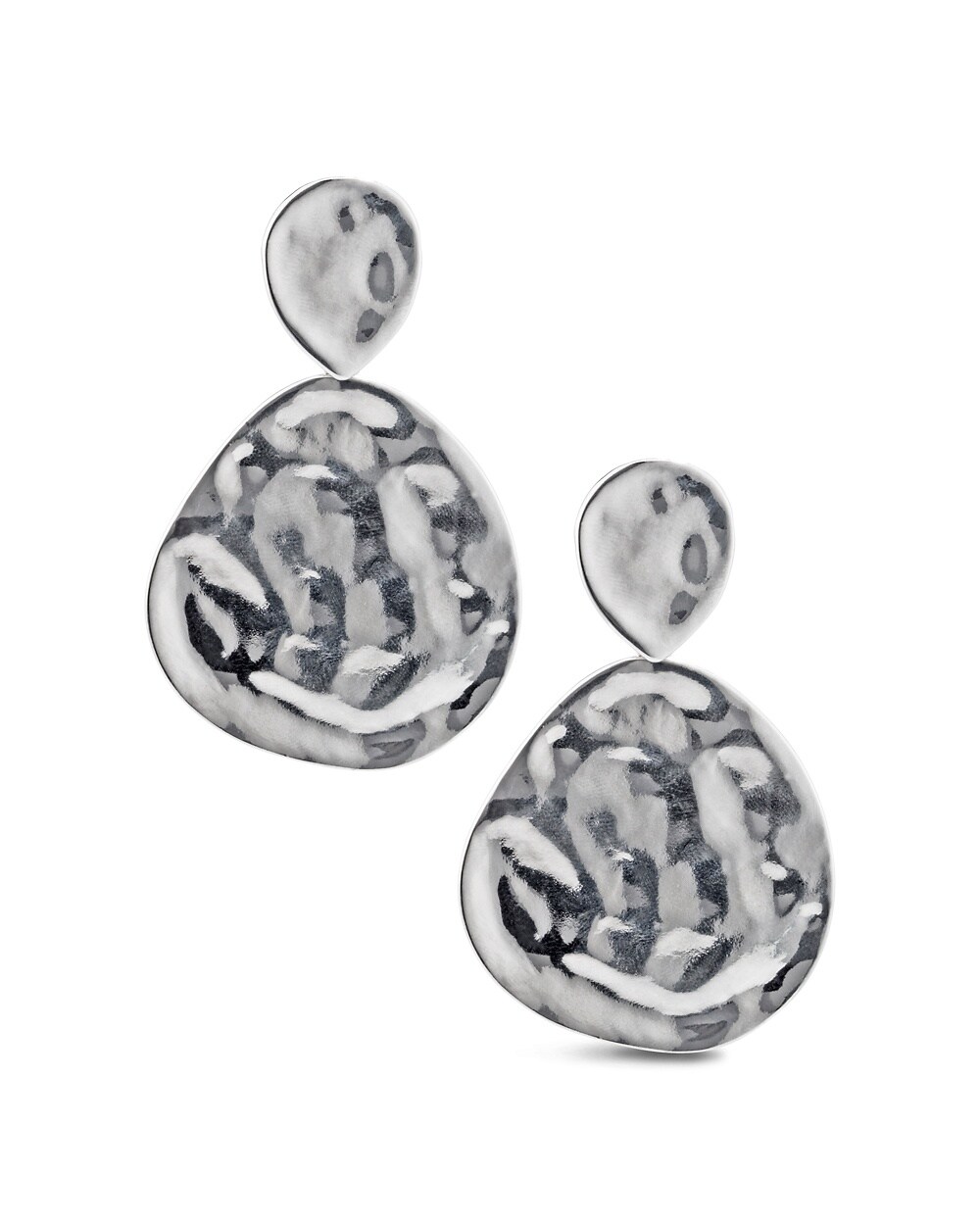 Merrie Silver-Tone Clip-On Earrings