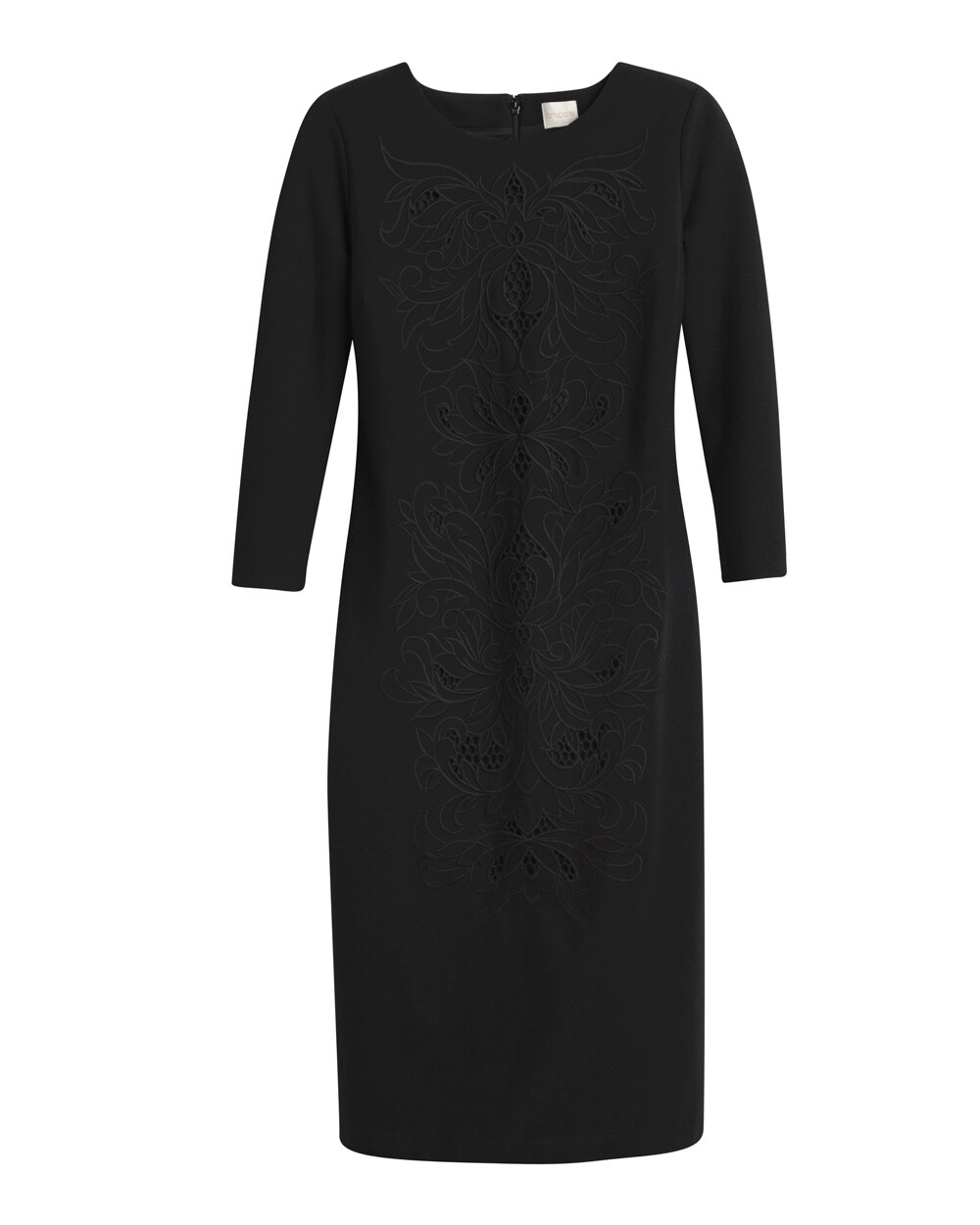 Embroidered Black Dress - Chico's