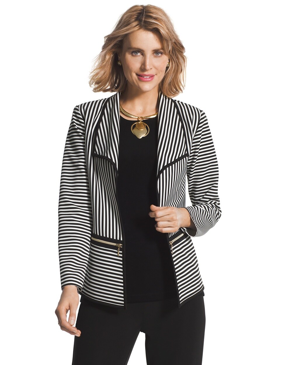 Chelsea Striped Jacket - Chico's