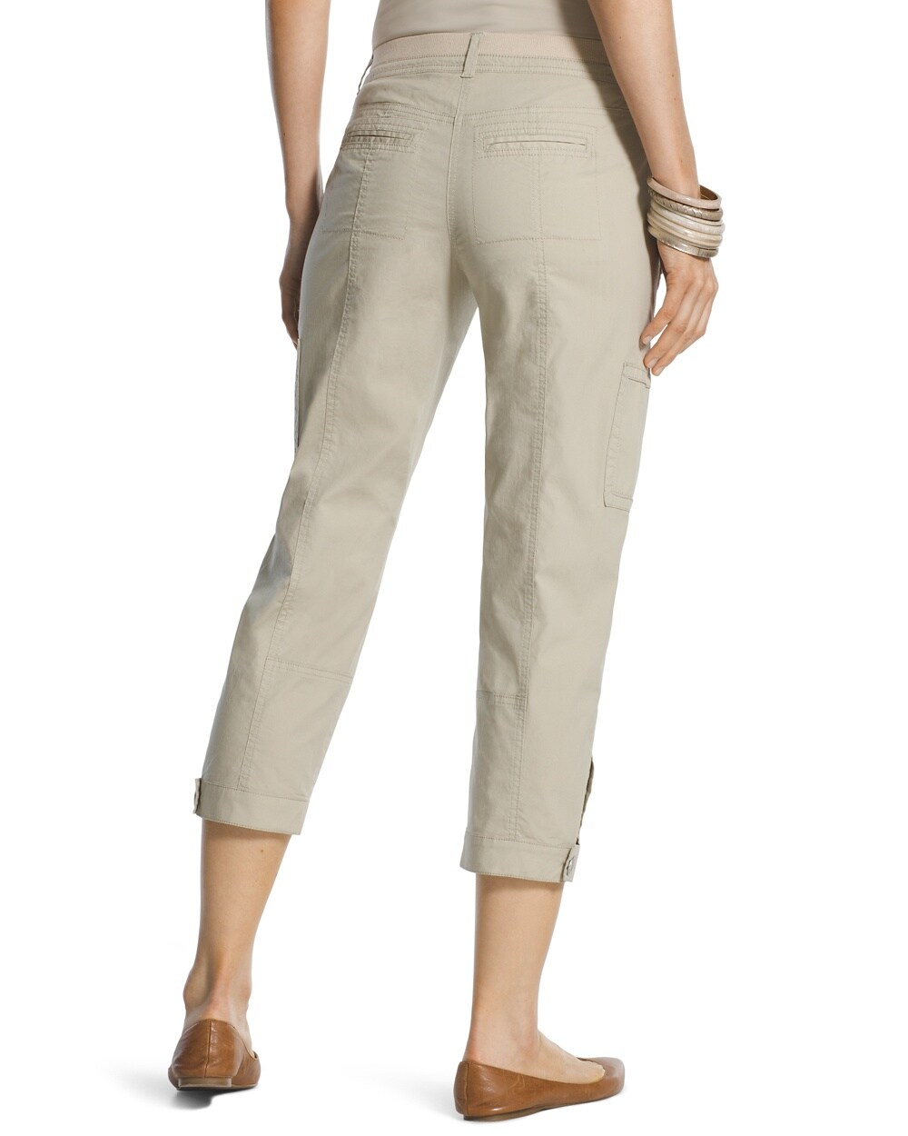 Casual Button-Cuff Crop Pants - Chico's