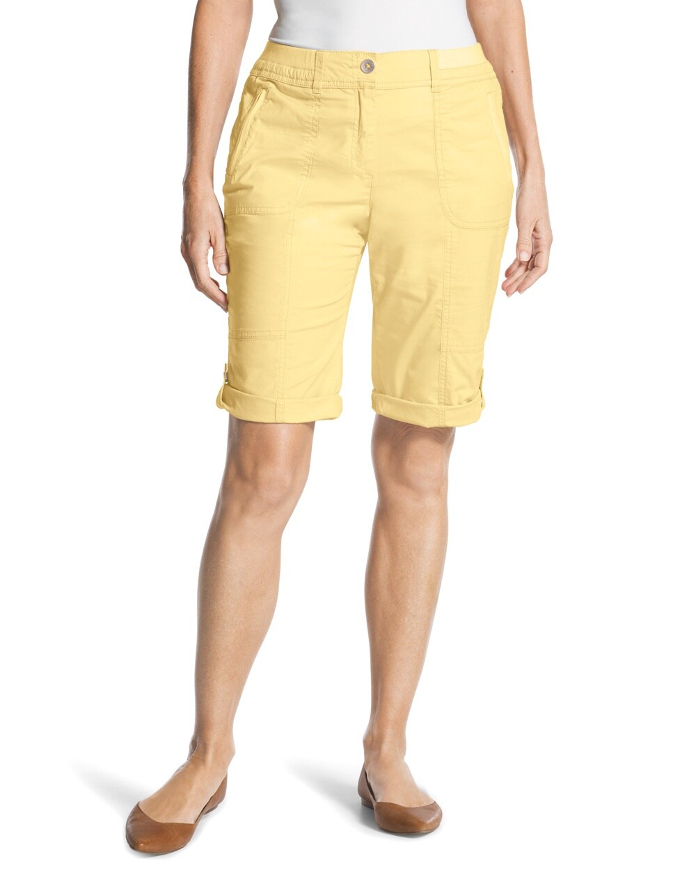 Casual Roll-Cuff Shorts - 11 Inch Inseam