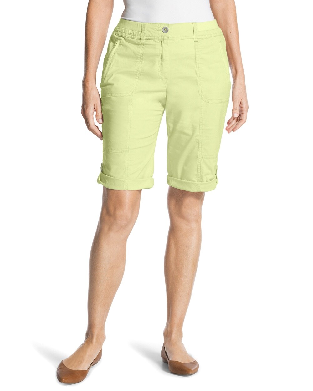Casual Roll-Cuff Shorts - 11 Inch Inseam
