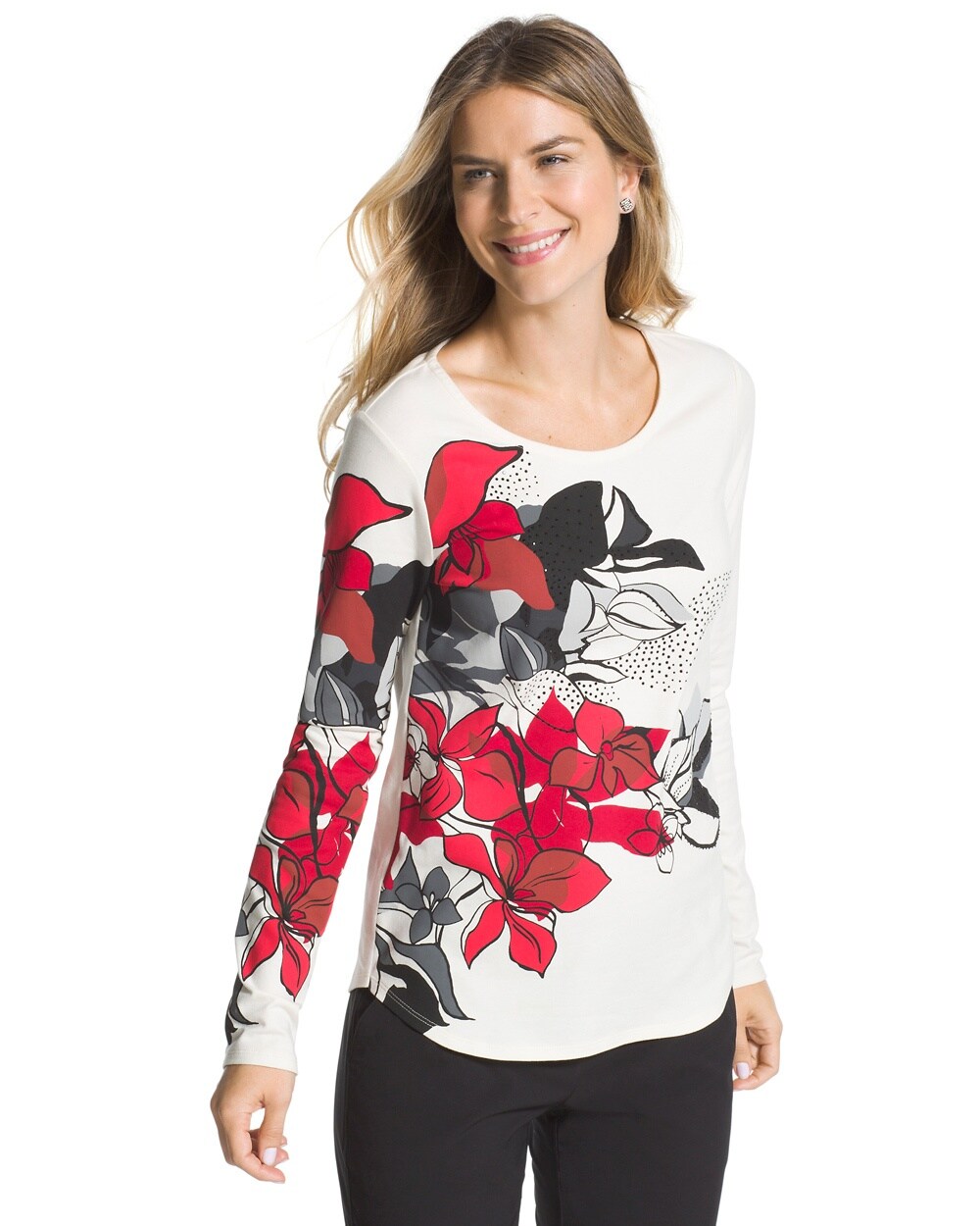Zenergy Placed Floral Top