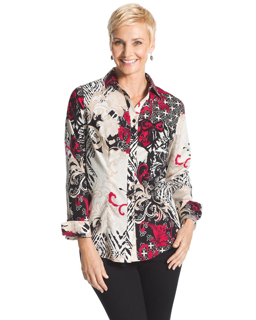 Effortless Caroline Asian-Floral Shirt