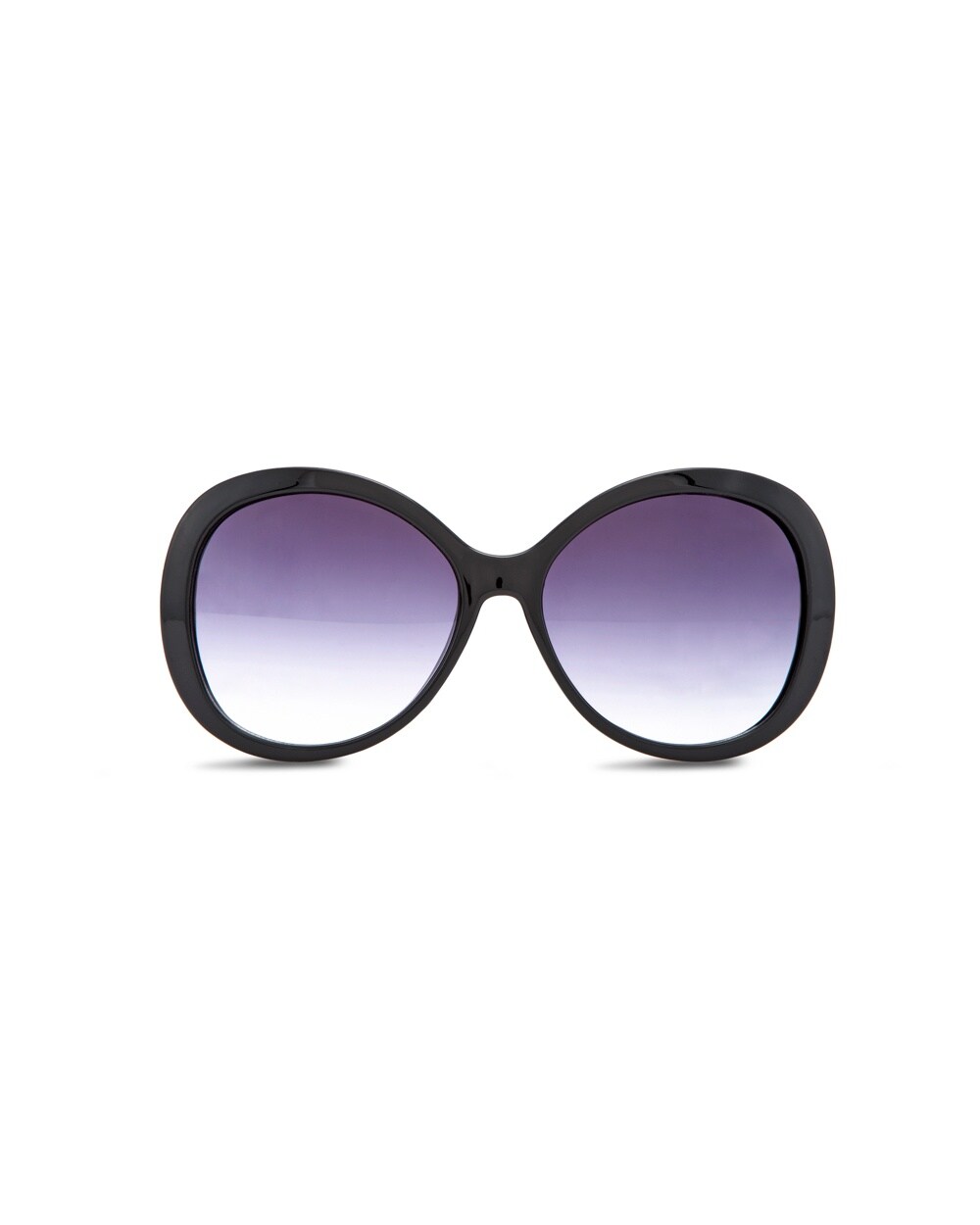 Modern Maci Round Black Sunglasses