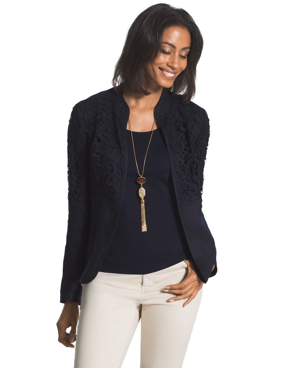 Lace And Linen Jacket
