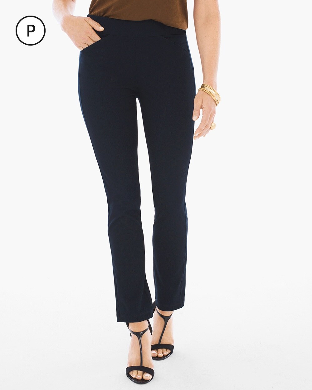 Travelers Collection Petite Crepe Pants
