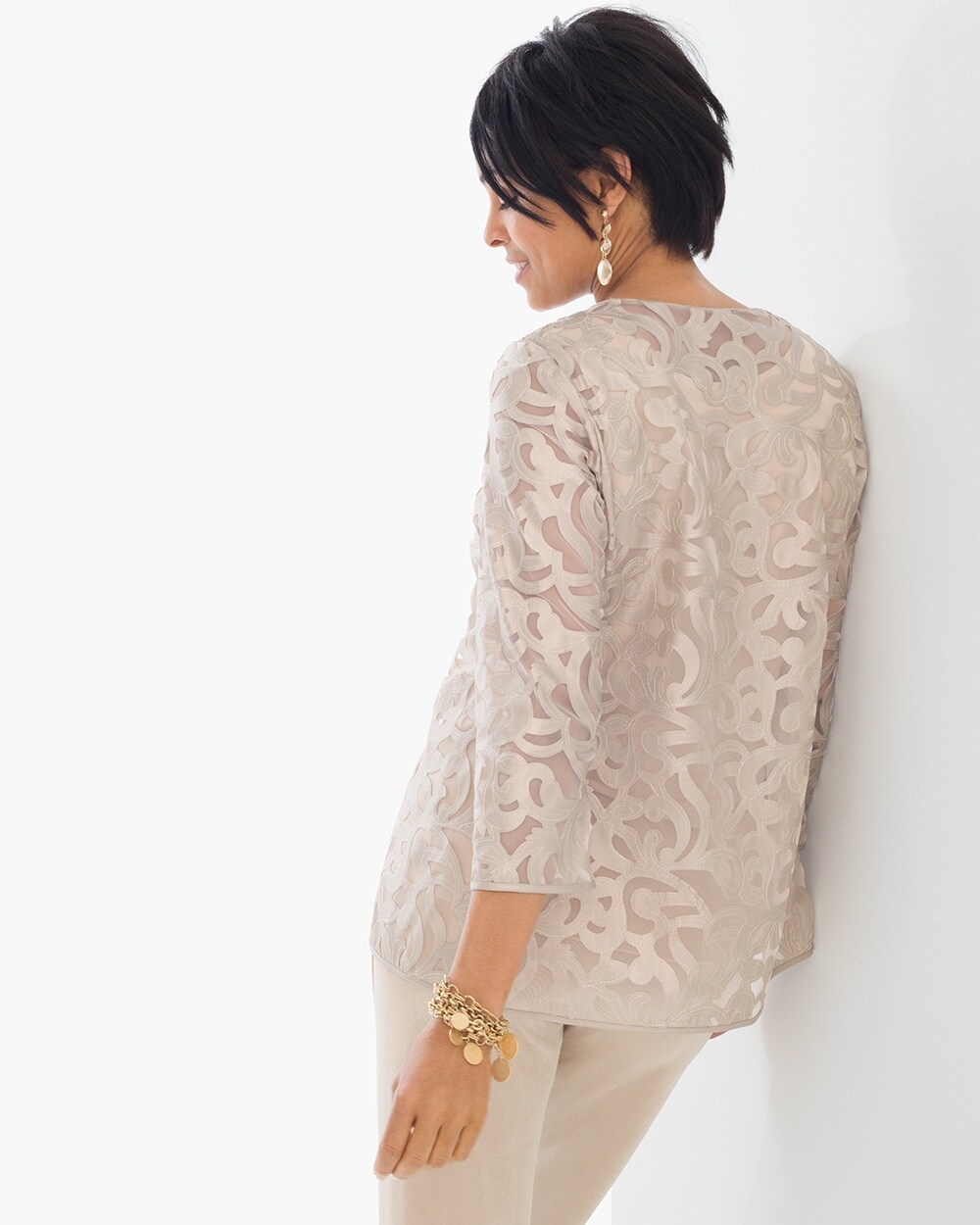 Travelers Collection Lace Scroll Jacket