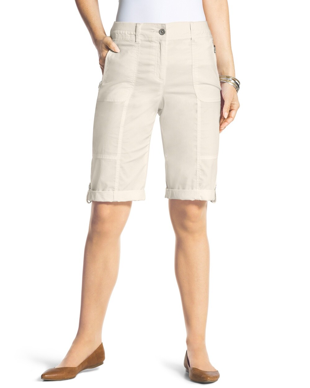 Casual Roll-Cuff Shorts - 13 Inch Inseam