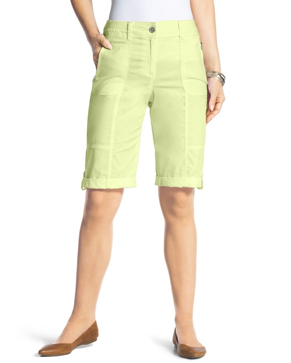 Casual Roll-Cuff Shorts - 13 Inch Inseam