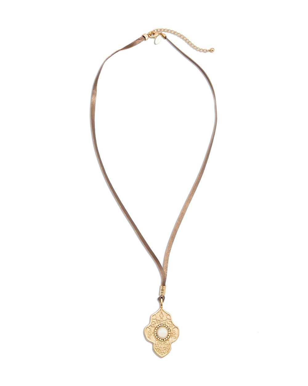Casey Gold-Tone Pendant Necklace