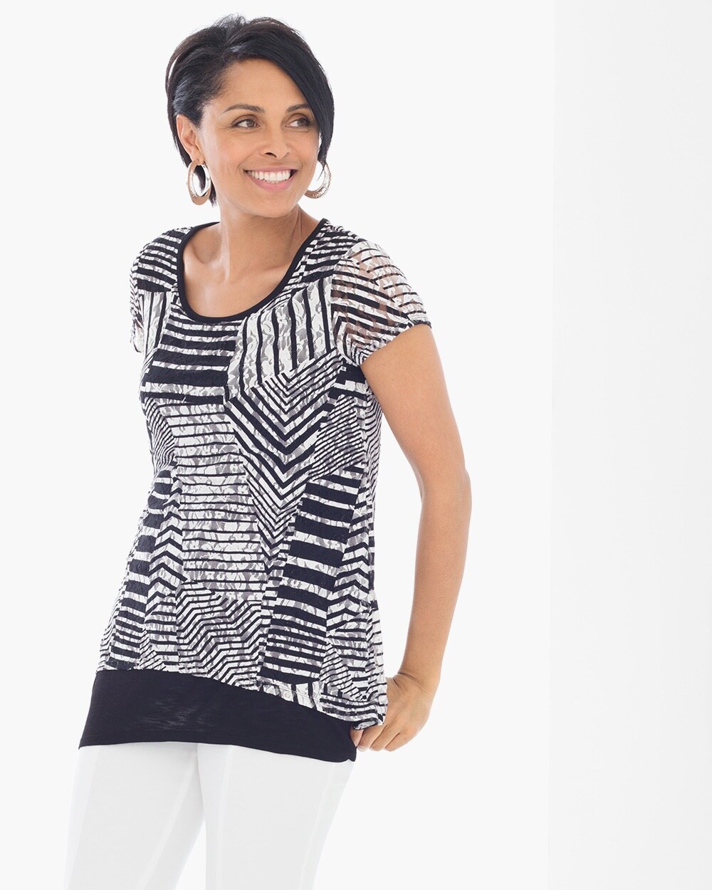 Linear Splice Two-in-One Top - Chico's