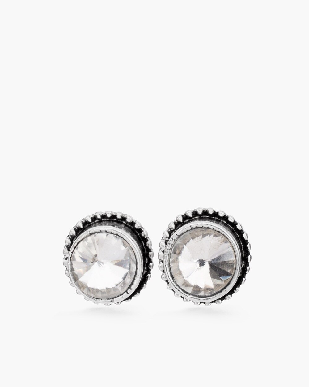 Alesa Silver-Tone Stud Earrings