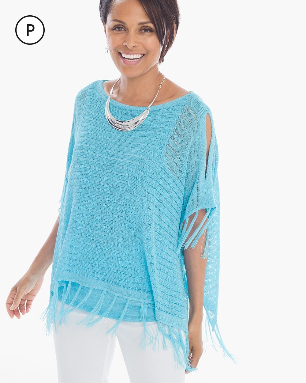 Petite Bayleigh Fringed Pullover