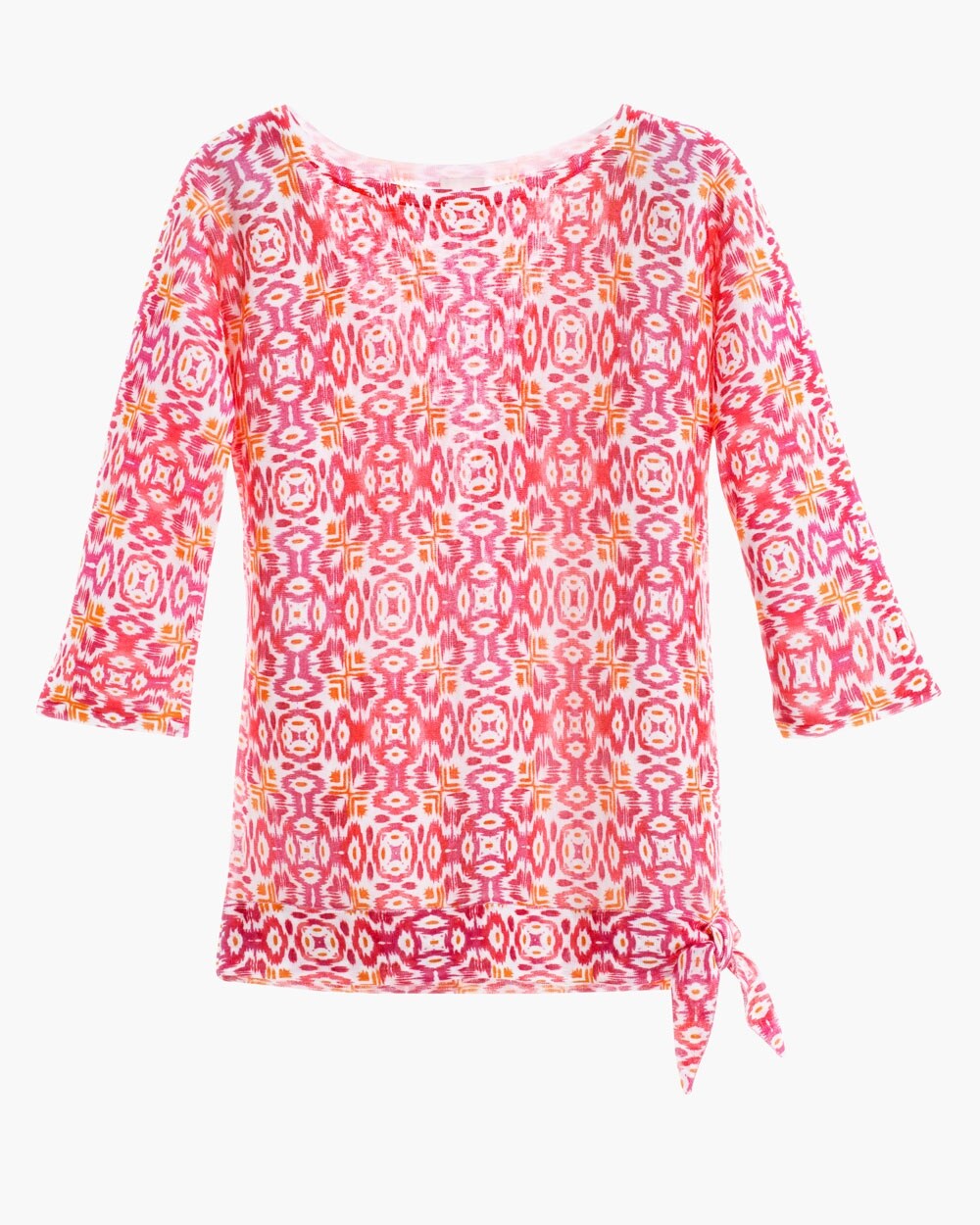 Patterned Side-Tie Pullover - Chicos