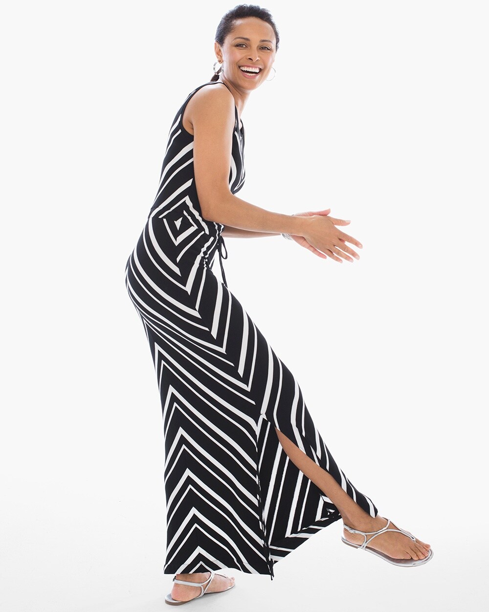 Zenergy Kiki Striped Maxi Dress