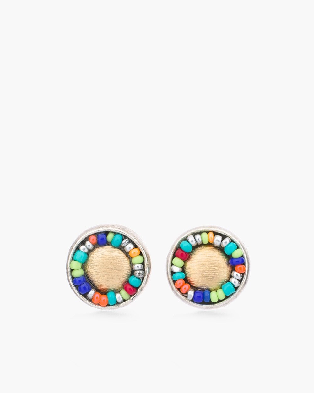 Zoey Button Earrings