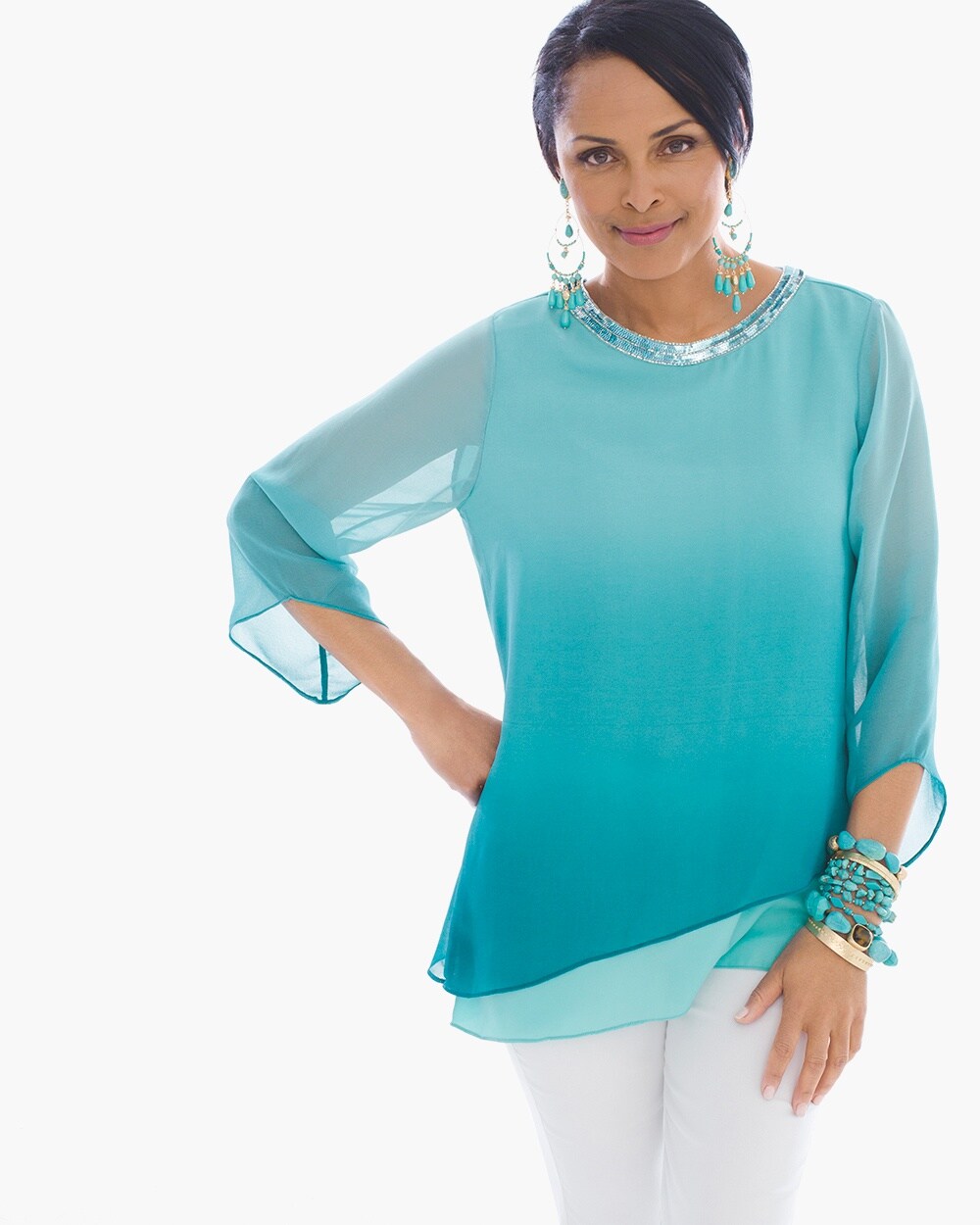 Ombre Beaded Tunic