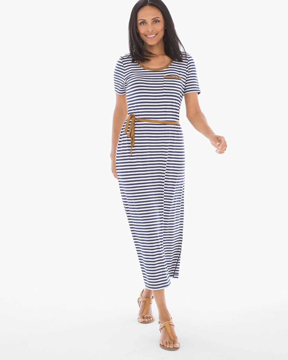 Striped Tee Midi Dress