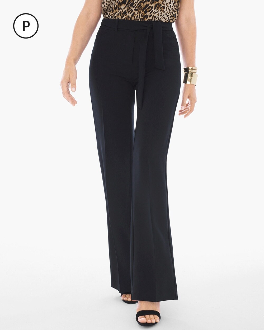 Petite Belted Trouser