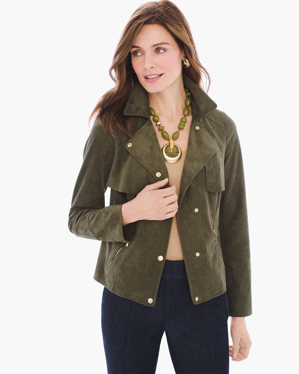Faux-Suede Jacket - Chico's
