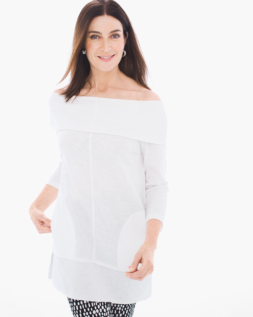 Zenergy Knit Collection Off-the-Shoulder Top