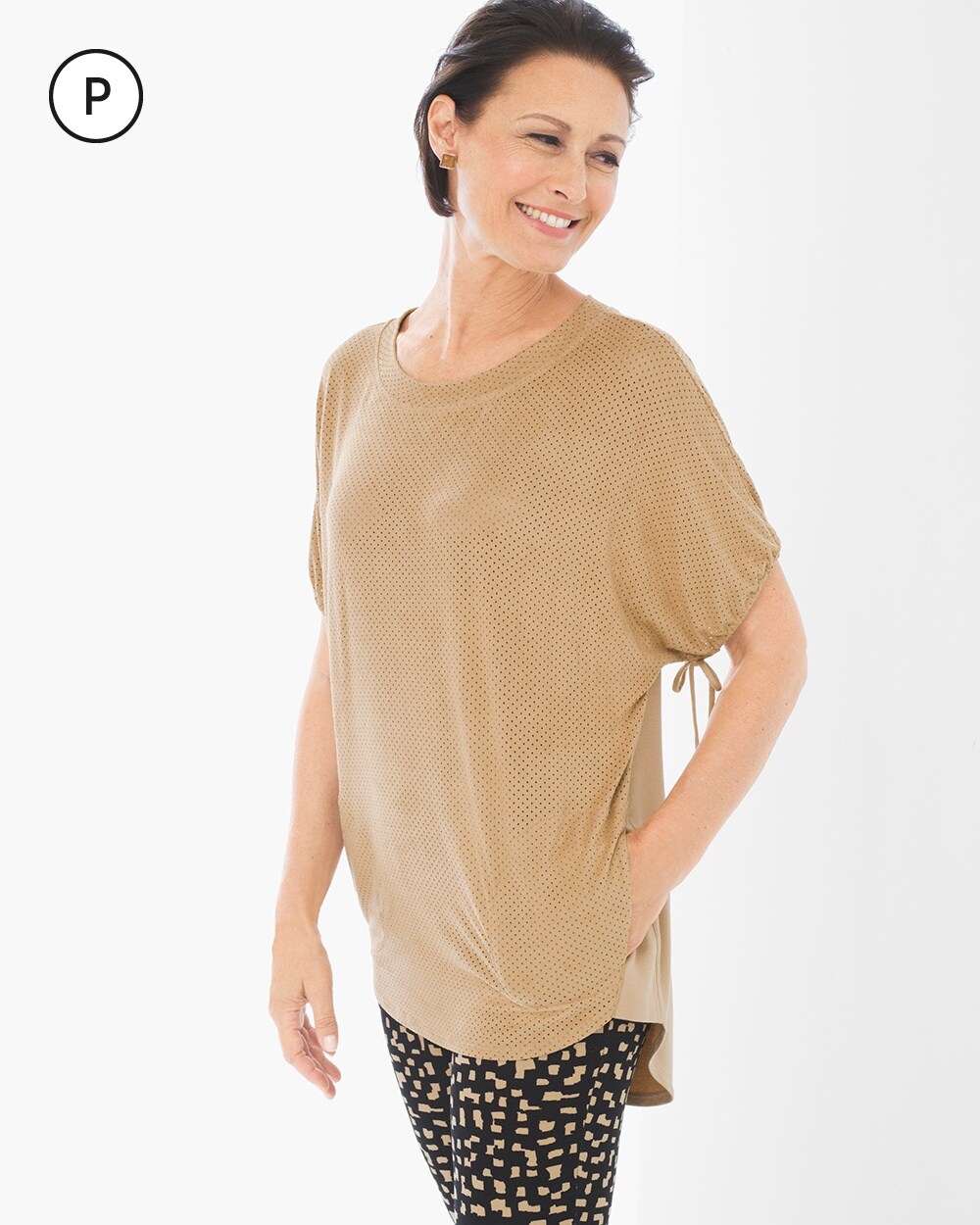 Zenergy Petite Sophie Perforated Poncho