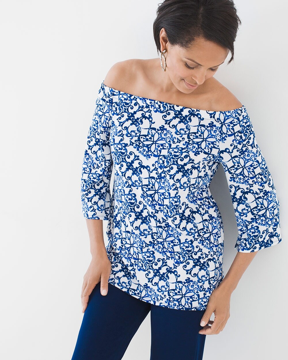 Travelers Classic Off-the-Shoulder Top