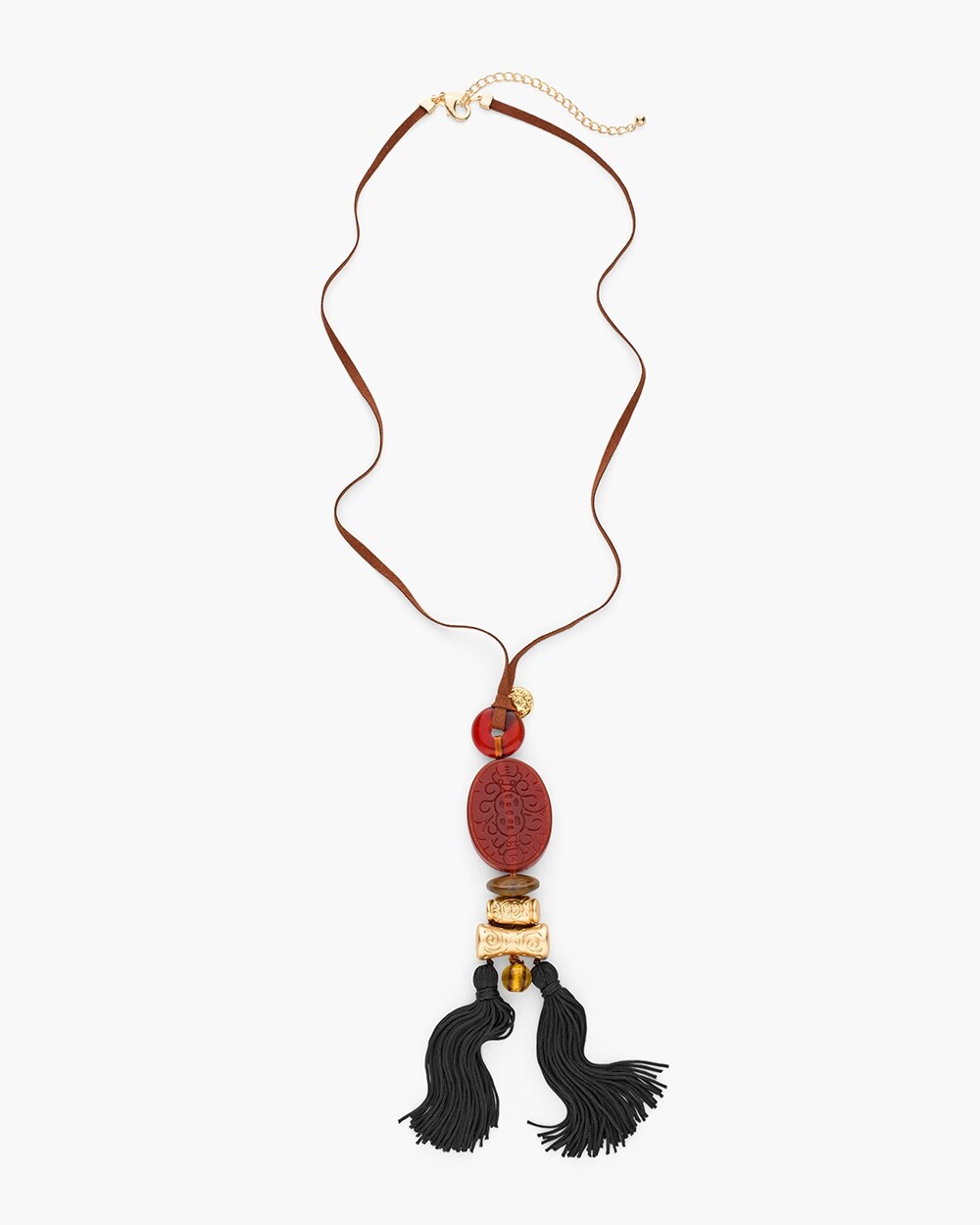 Scarlet Tassel Necklace
