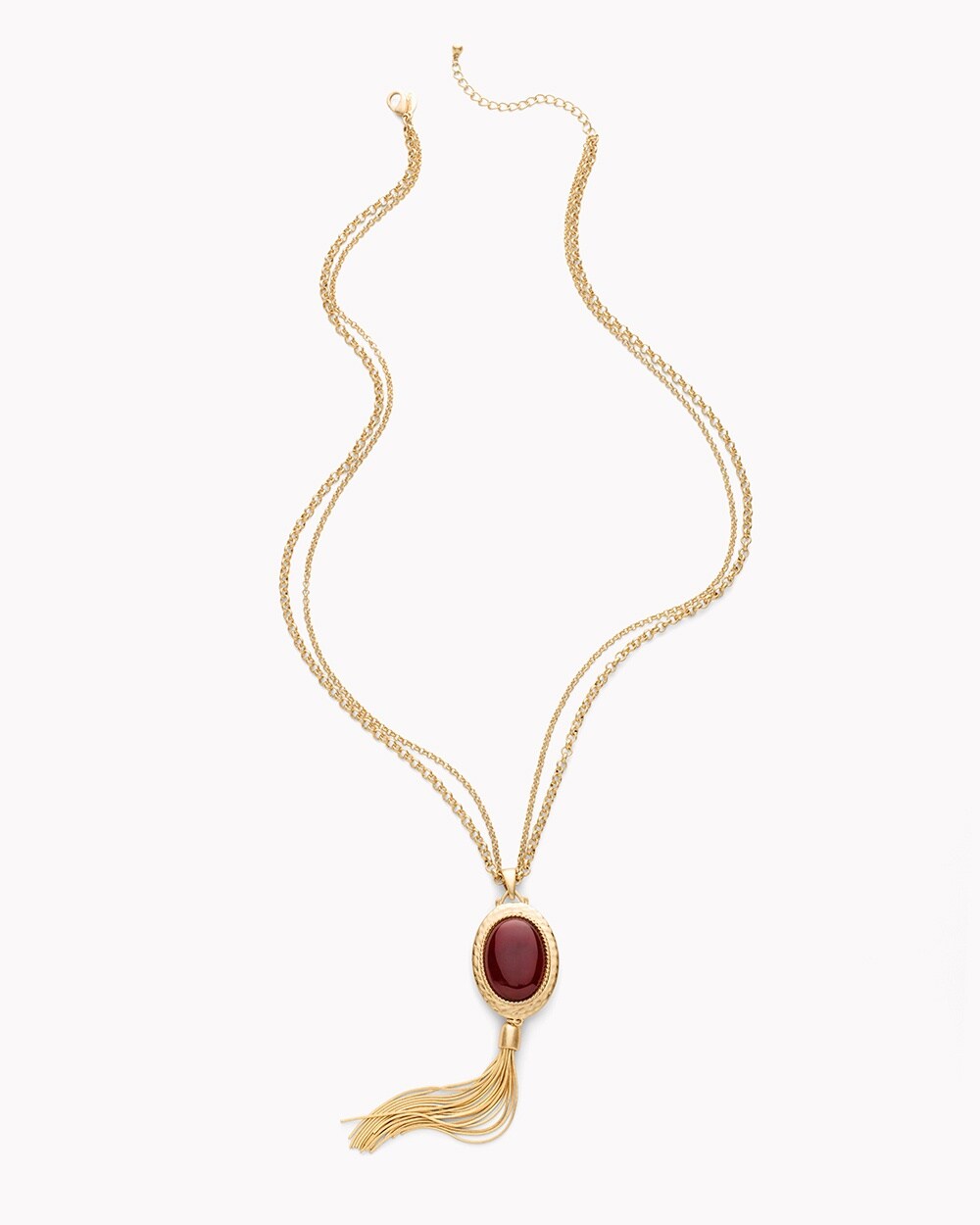 Scarlet Reversible Pendant Necklace