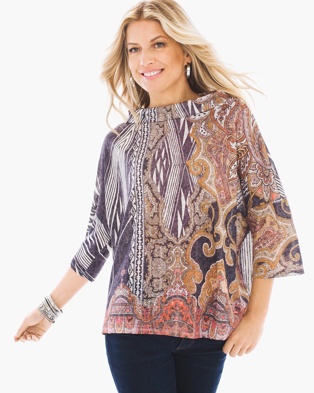 Paisely Relic Boxy Top