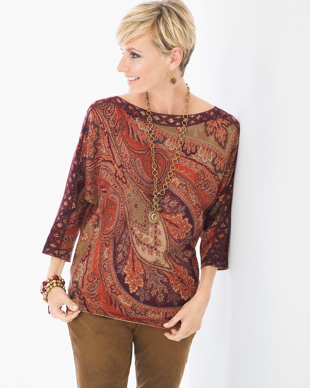 Coco Paisley Detail Pullover