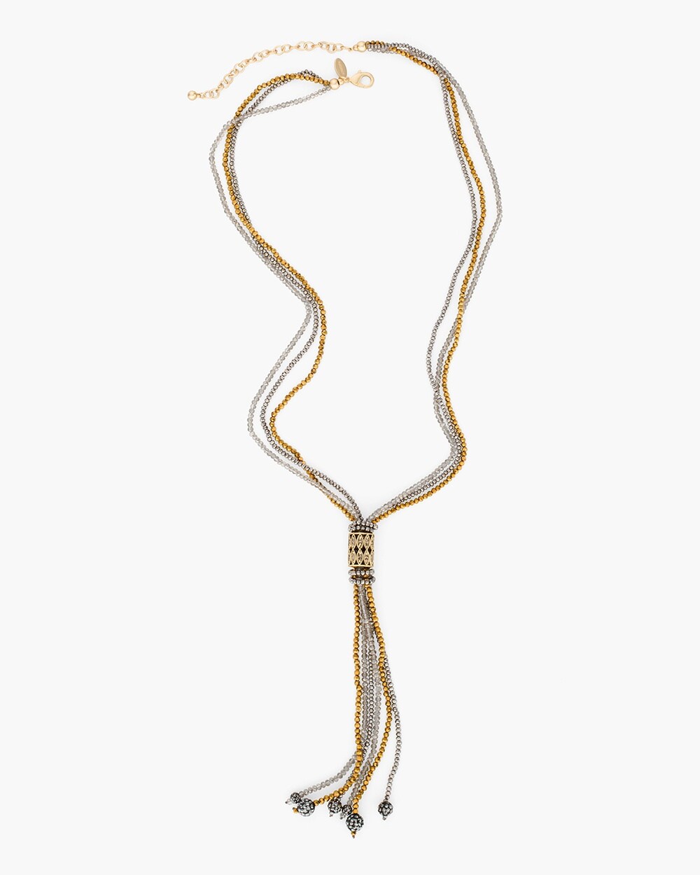 Trinity Tassel Necklace