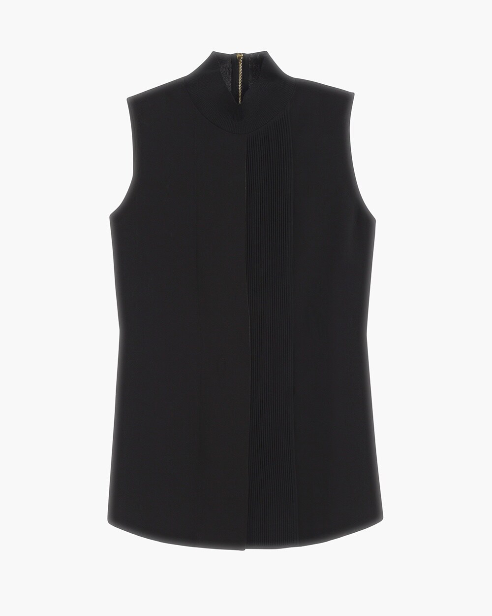 Pleated Layer Mock-Neck Top - Chico's