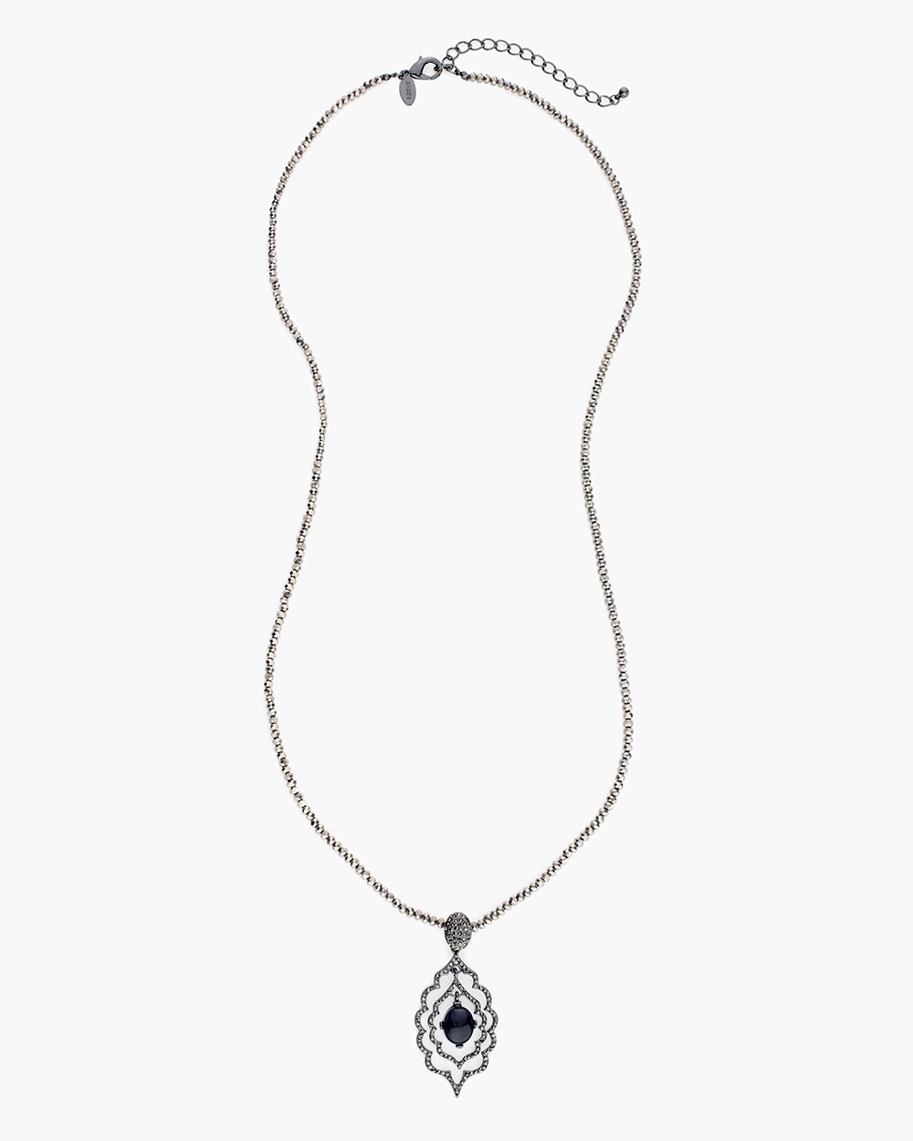 Iris Cutout Pendant Necklace