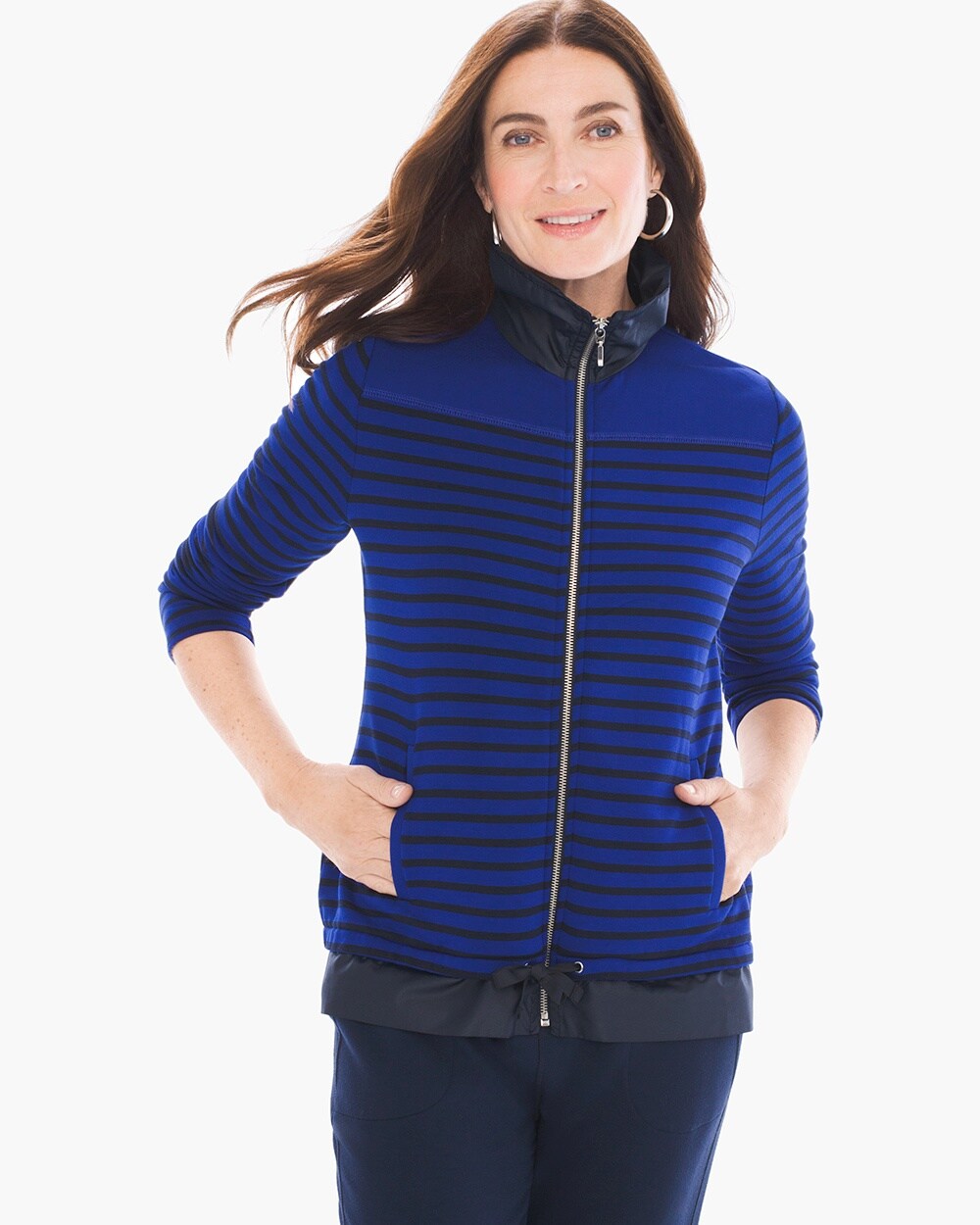 Zenergy Knit Collection Stripe Mix Jacket