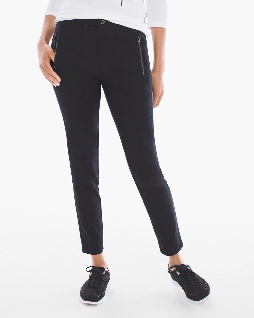 Zenergy Beverly Zip-Pocket Ankle Pants