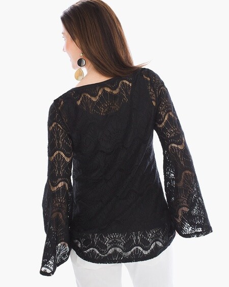 Lace Flare-Sleeve Top - Chico's
