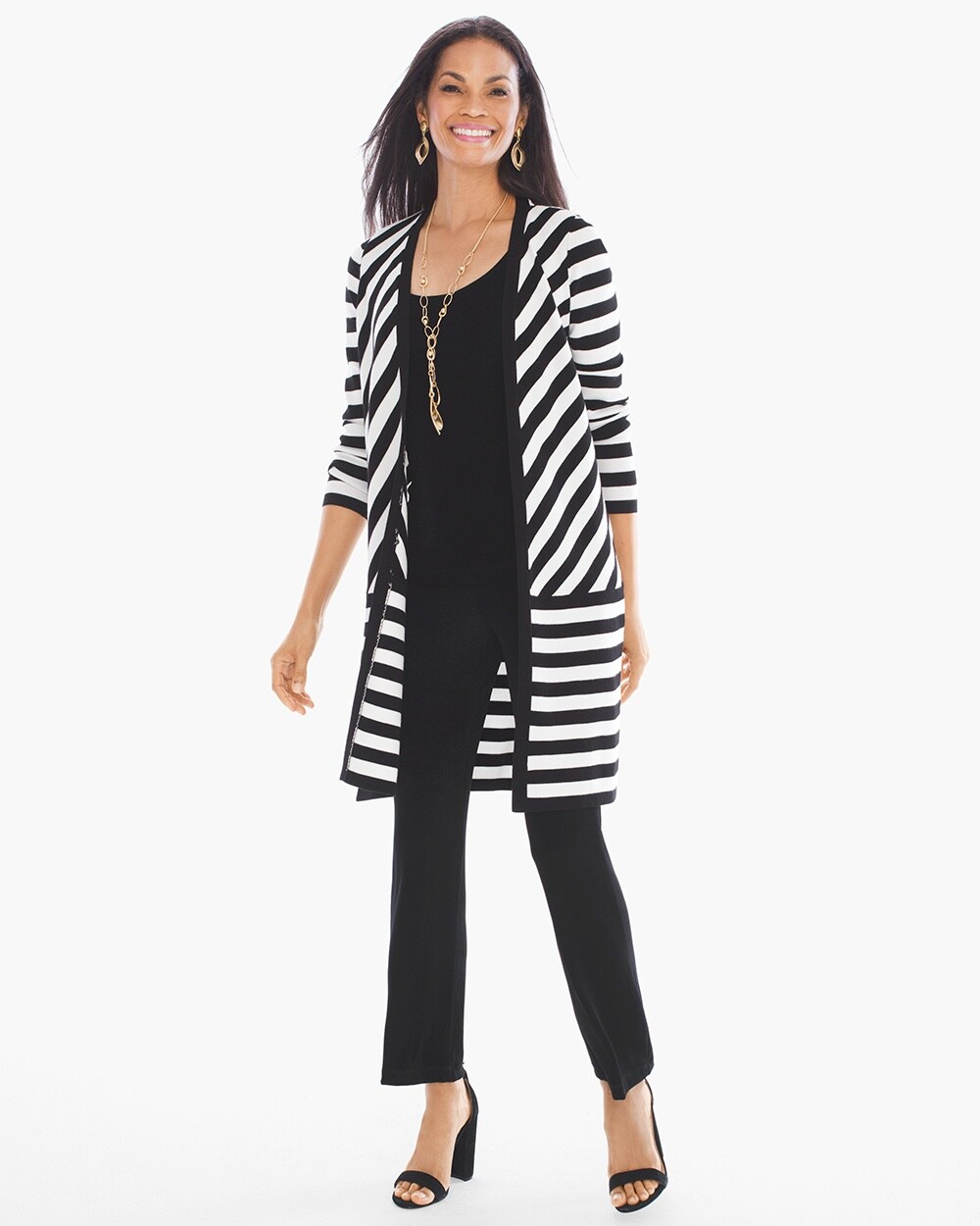 Striped Sweater Duster - Chico's