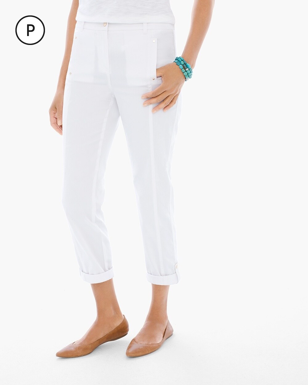 Petite Luxe Utility Convertible Ankle Pants