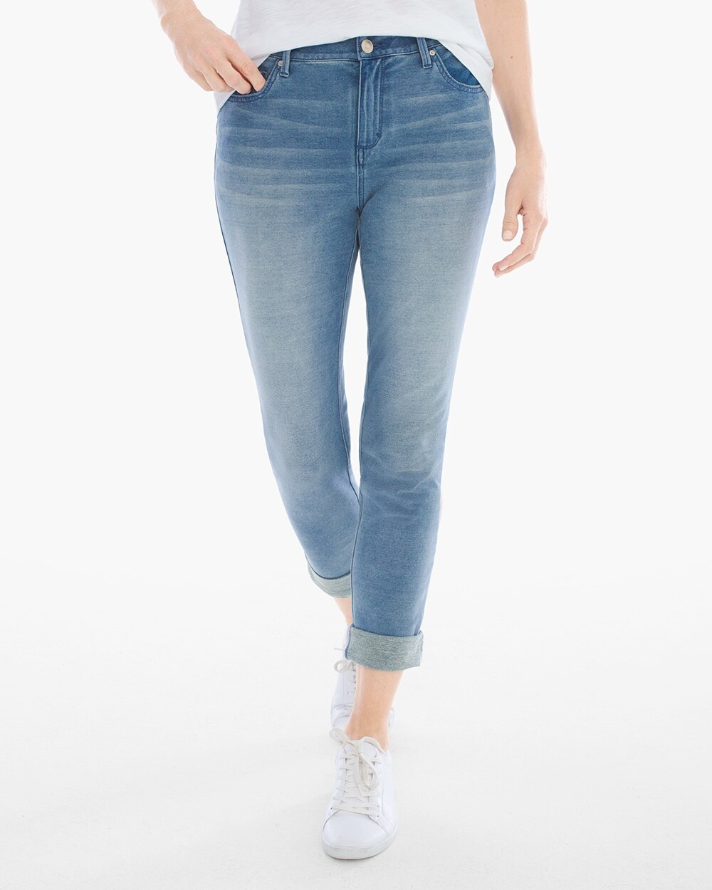 Zenergy French Terry Crop Jeans