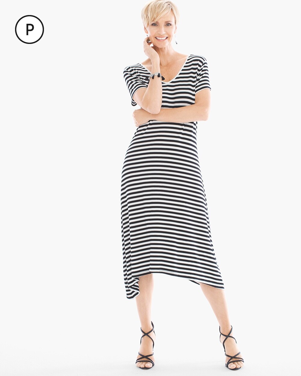 Petite Essential Tee Stripe Dress