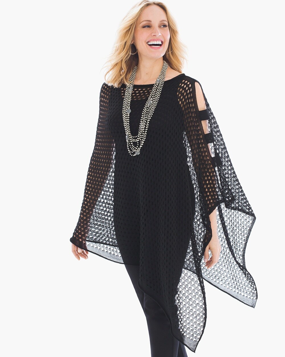 Penny Perforated Poncho