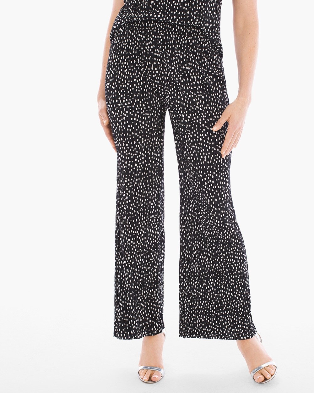 Travelers Collection Pleat Dot Pants